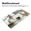 Penseelstreken - Abstract - Aardetinten Muismat XXL klein -sfeer4