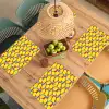 Citroenen - Geel - Stippen - Oranje Placemat vinyl groot 368 -zzsfeer5_Kitchenyeah-website