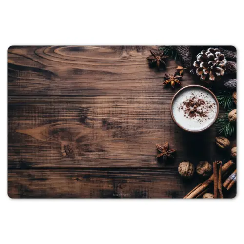 Winter - Houtlook - Stilleven Placemat vinyl groot -zzsfeer1_Kitchenyeah-website