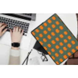 Pompoen - Patroon - Oranje laptophoes neopreen klein 279 -bureau