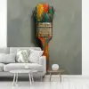 Verf - Kwast - Schilderij fotobehang vinyl groot -woonkamer