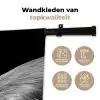 Kraanvogel - Zwart - Wit - Vogel - Dieren Wandkleed katoen klein -sfeer2