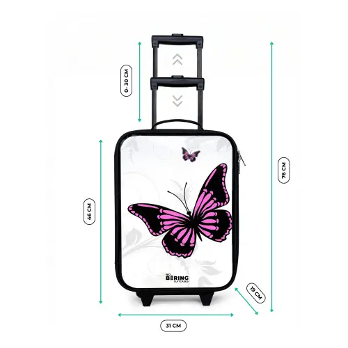 Magenta monarch Kinderkoffer - Zwart klein -productfoto_formaten