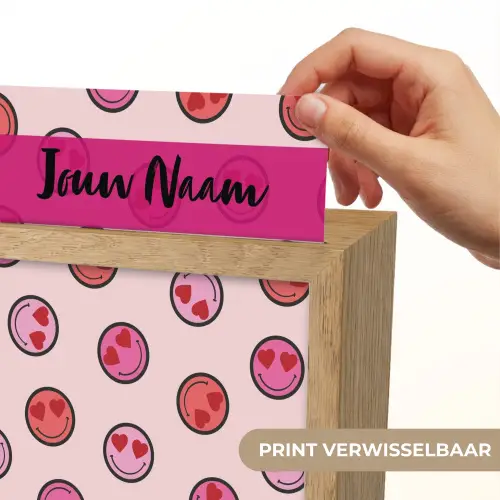 Smileys - Hartjes - Roze Light Box met kabel (Kinderlampje) klein -USP_websiteprintNL