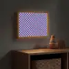 Dambord - Blauw - Patroon - Roze Light Box met batterij (Wandlamp kind) middel -sfeer5_kind