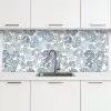 Bloemen - Abstract - Patroon keuken achterwand 2 middel 871 -3d