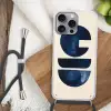 Vormen - Blauw - Abstract Hoesje iPhone 16 Pro Max met koord klein -sfeer4