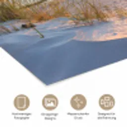 Strand - Zon - Duin - Gras - Zand - Horizon poster papier klein -tcloseup_DE
