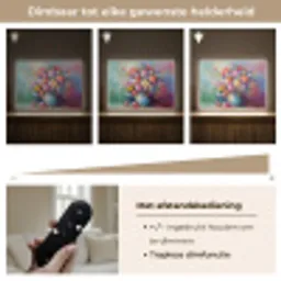 Bloemen - Kunst - Schilderij - Lente - Boeket Light Box met batterij (Wandlamp) middel -USP_dimbaarNL