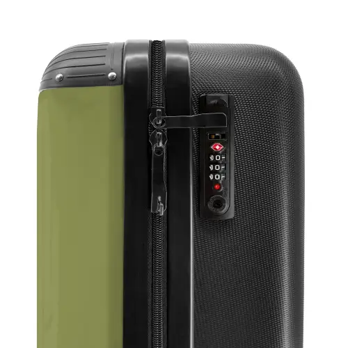 Mosgroene tint NBS - Handbagage koffer - Kinderen Unisex middel -slot