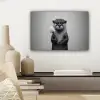 Otter - Wc-borstel - Bril - Zwart - Wit canvas 2cm klein -sfeer6