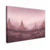 Landschap - Mistig - Roze canvas 2cm klein -z3d