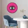 Minimalistisch - Oog - Roze Fotolijst rond zonder passe partout klein -sfeer2