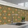 Bloemen - Vintage - Patronen - Bohemian - Mandala keuken achterwand 2 middel 871 -3d_schuin
