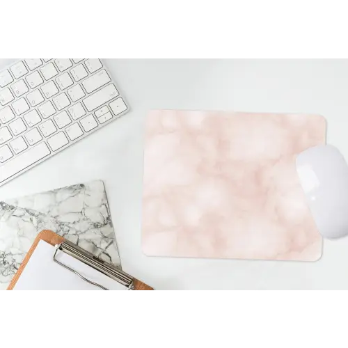 Roze - Marmer - Crème muismat rubber klein 262 -witbureau