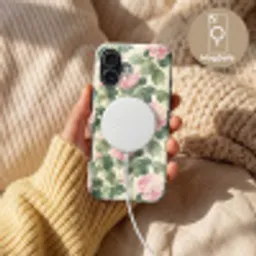 Rozen - Botanisch - Roze Toughcase MagSafe Apple iPhone 17 klein 1017 -USP_MagsafeV