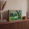 Vrouw - Boom - Boek - Mandje Light Box met batterij (Wandlamp) middel -sfeer2