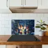 Winter - Gnooms - Eekhoorns - Meerkleurig keuken achterwand spatscherm klein -sfeer2