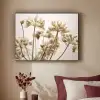 Droogbloemen - Beige - Wit - Planten Textielframe zwart klein -sfeer1