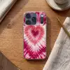 Hartvorm - Roze - Tie dye Telefoonhoesje iPhone 17 Pro klein -sfeer1