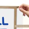 Blauw - Quote - Wit Light Box met batterij (Wandlamp) middel -USP_websiteprintNL