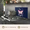 Vlinder - Maan - Bloemen - Sterrenhemel keuken achterwand spatscherm klein -usp_NL