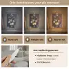 Bloemen in een vaas met schelpen en insecten - Balthasar van der Ast Light Box met kabel (Tafellamp) klein -USP_lichtkleurNL
