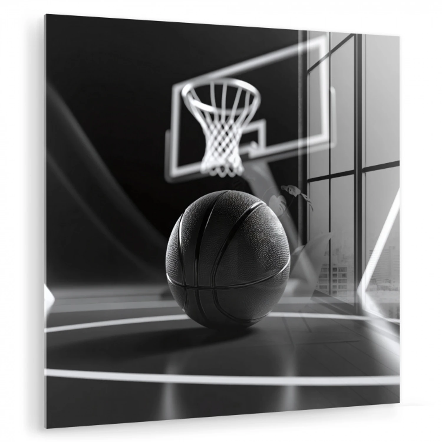 Basketbal - Basketbalveld - Lichtlijnen plexiglas 5mm klein -zzzproduct_nieuw