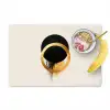 Abstract ontwerp - Zwarte cirkel - Verfvlekken Placemat vinyl groot -zzzproduct_Kitchenyeah-website