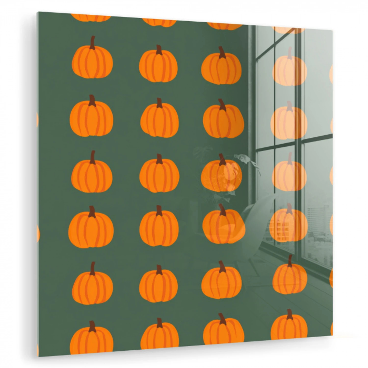 Pompoen - Patroon - Oranje plexiglas 5mm klein 11 -zzzproduct_nieuw