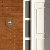 Bruin- Modern Naambord Organisch middel -sfeer3