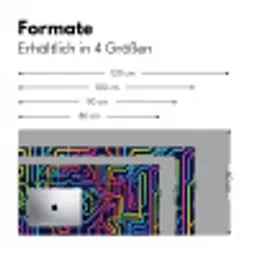 Retro - Abstract - Neon Muismat XXL klein -ysfeer5_duits