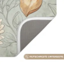 Illustratie - Bloemen - Groen Badmat klein -USP_AntislipDE