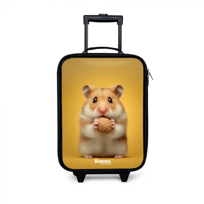 Hamster - Walnoot - Dier Kinderkoffer - Zwart klein -3d