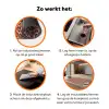 Luipaard - Patroon - Roze Inductie beschermer vinyl 3mm klein 276 -zzzzzzz-td-werking