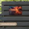Tropische Zonsondergang tuinposter los doek klein -sfeer3