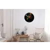 Zonnebloemen - Boeket - Kleurrijk Wandcirkel aluminium klein -woonkamer