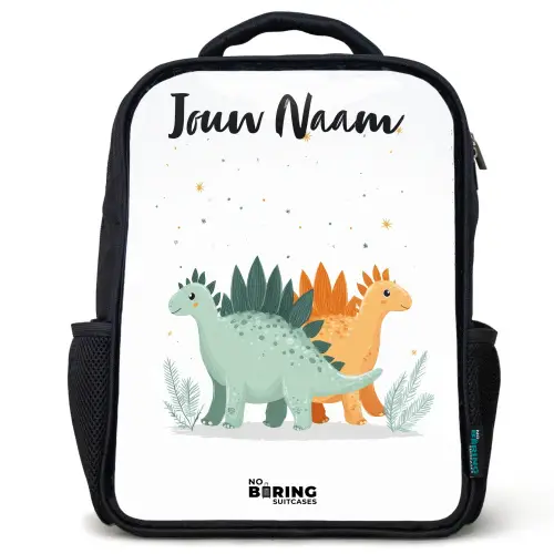 Dinos - Dieren - Sterren Rugzak - Zwart middel -3d