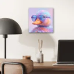 Eend - bril - Pastel aluminium wit klein -sfeer5