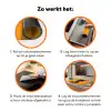 Hond - Oranje - Roos - Valentijn Inductie beschermer vinyl 3mm klein -zzzzzzz-td-werking