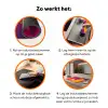 Varken - Bloemkroon - Kimono - Abstract Inductie beschermer vinyl 3mm klein -zzzzzzz-td-werking