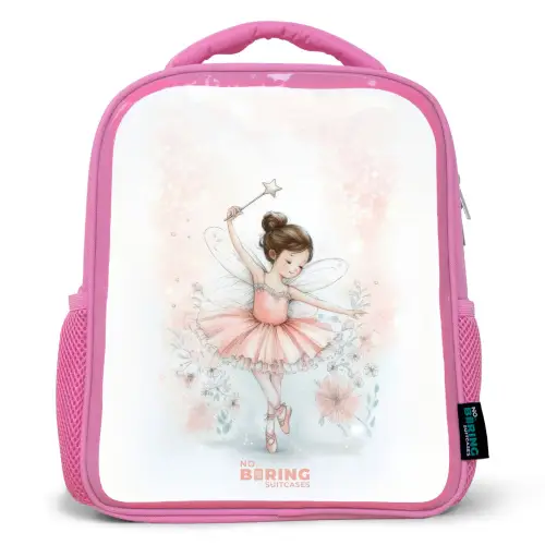 Ballerina - Elf - Fee Kinderrugzak - Roze middel -3d