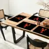 Kreeft - Papier - Origami papier - Rood Placemat vinyl groot -zzsfeer4_Kitchenyeah-website
