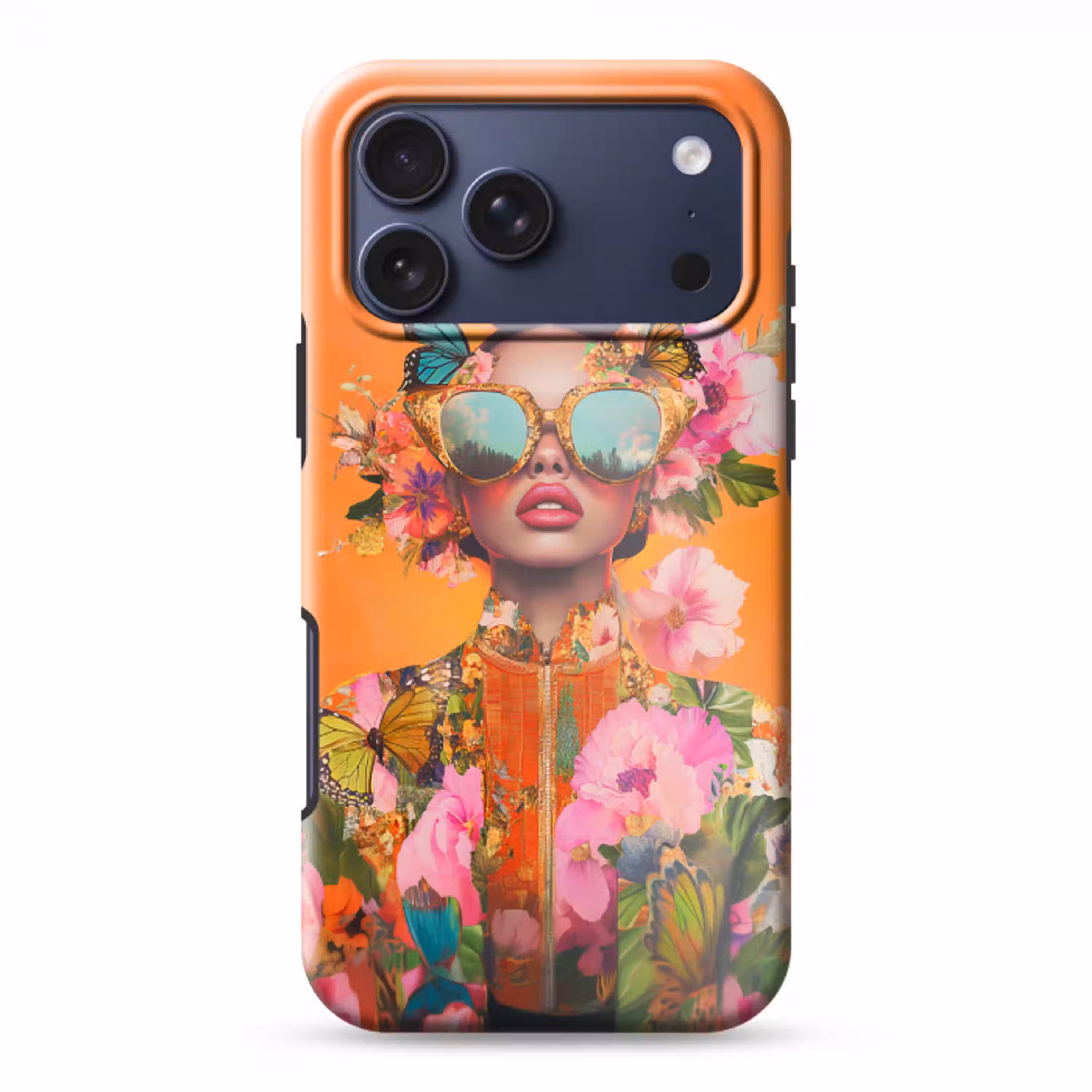 Vlinders - Vrouw - Zonnebril - Kleurrijk Toughcase MagSafe Apple iPhone 17 Pro Max klein -3d