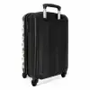 Palmbomen en zonnetjes print NBS - Handbagage koffer - Volwassenen Unisex middel -achterkant