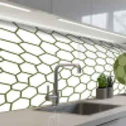 Voetbal - Goal - Sport - Groen keuken achterwand 2 middel -3d_schuin