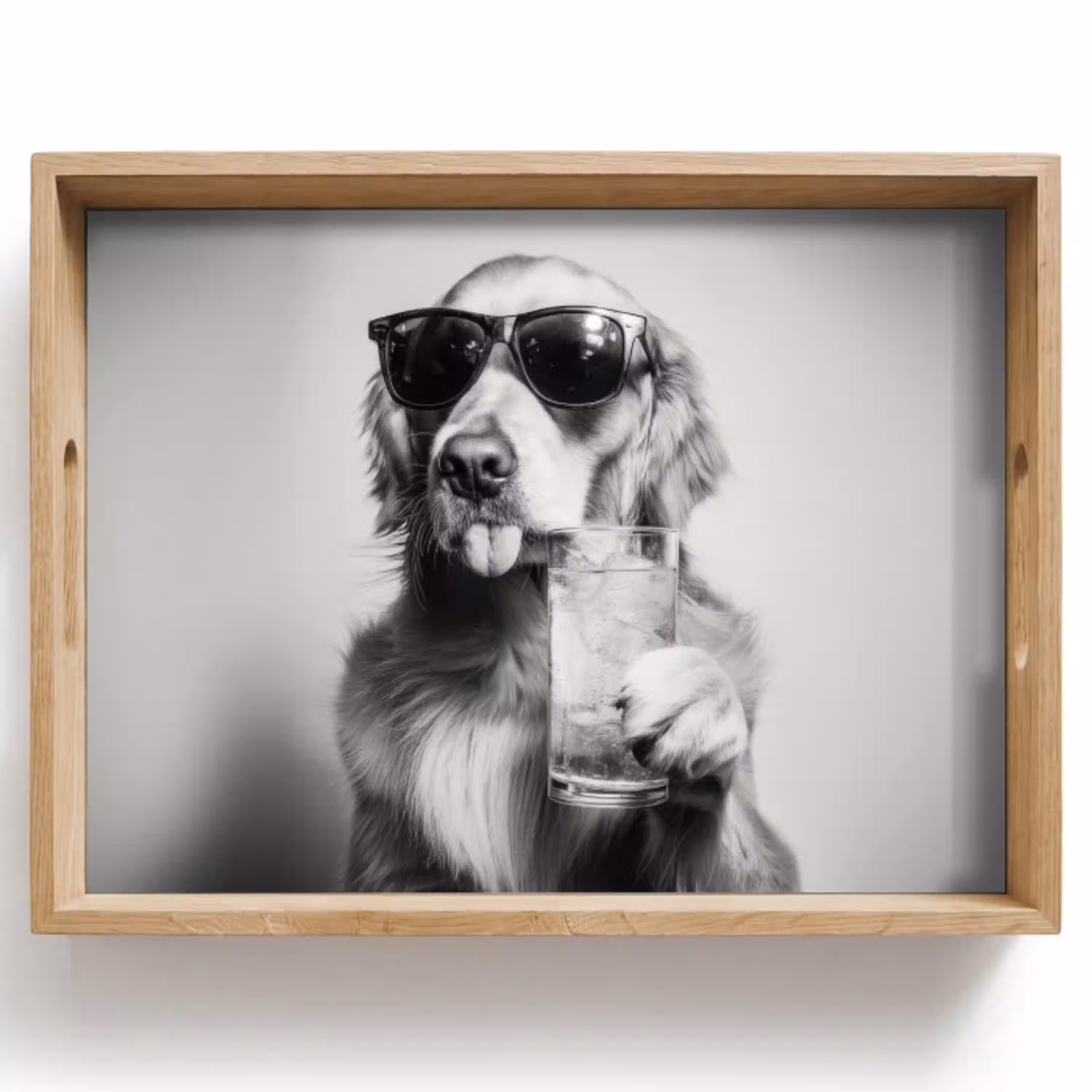 Golden retriever - Hond - Zonnebril - Gkas Dienblad Rechthoek middel -z3d_shopping