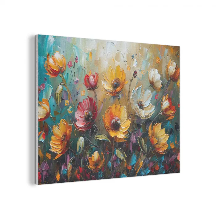 Watercolor - Bloemen - Kunst - Modern PET vilt klein -3d