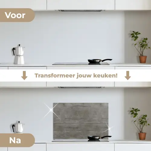 Structuur - Beton - Steen - Patronen keuken achterwand spatscherm klein 900 -voor_na_NL