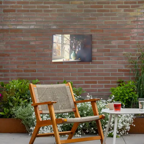 Stilleven - Vaas - Paastak Tuinposter op houten frame 2 cm dik klein -sfeer3